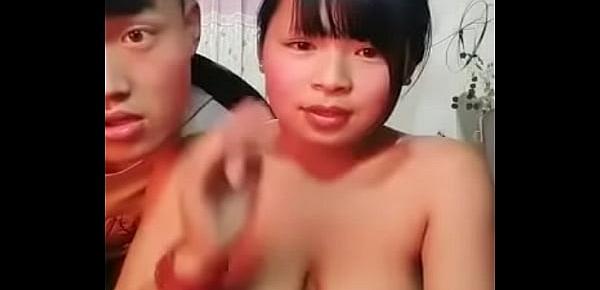  Younger Chinese boob with shortVer